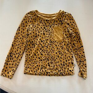 Kyte Baby Marigold Cheetah Long Sleeve Toddler Crewneck